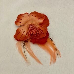 Vintage pins excellent condition feathers apples and flowers